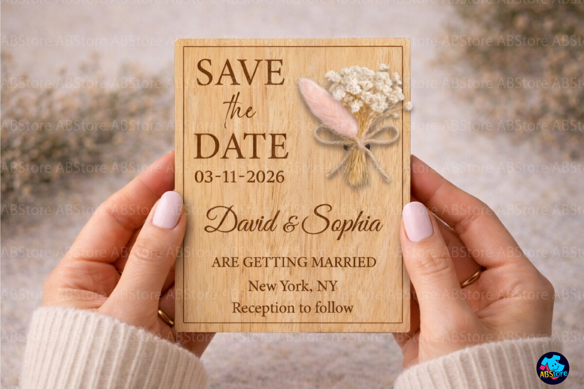 Save the Date Laser Cut