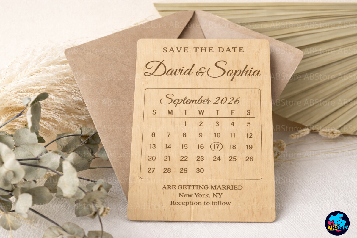 Save the Date Laser Cut