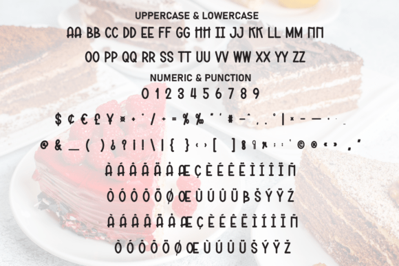 Cake New Year Font - Preview 6