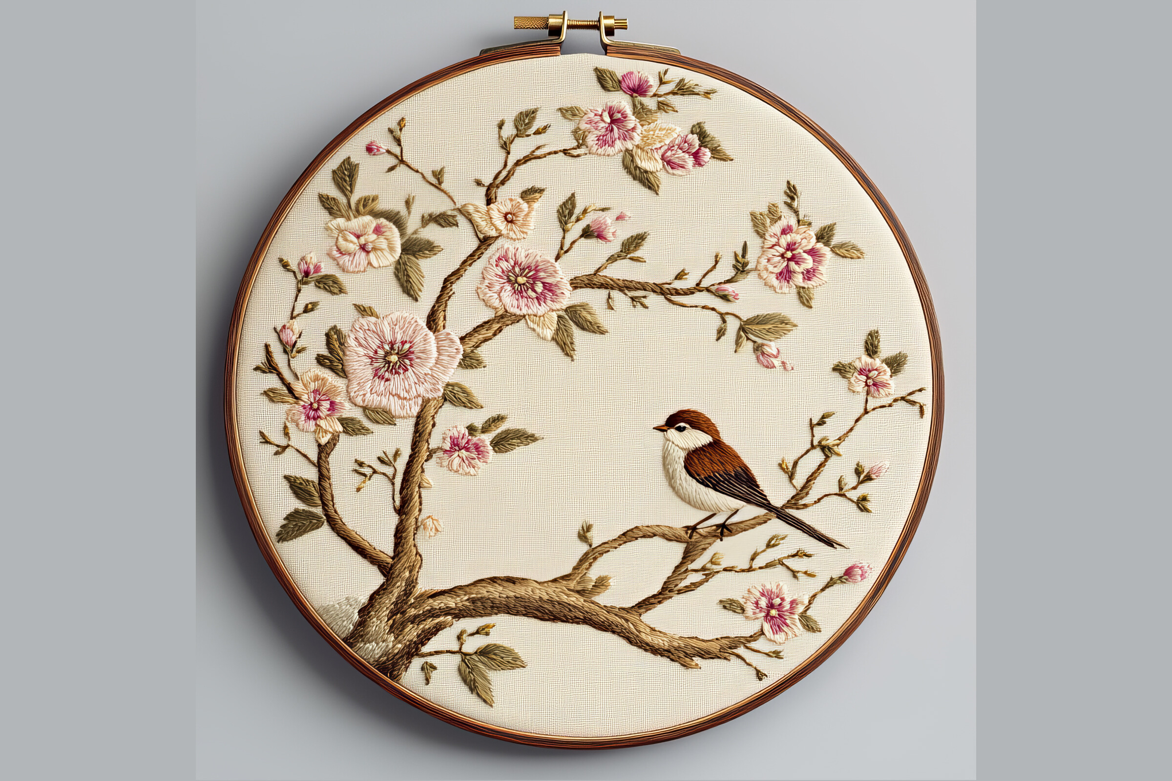 Delicate Birds Sitting on Blossoming 20