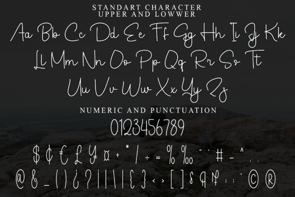 Delight Calligraphy Font PNG with transparent background - Preview 2