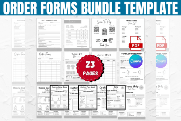 Editable Order Forms Bundle Template Graphic by Gfx Shaown · Creative ...