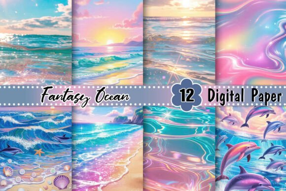 Fantasy Sea Ocean Background Graphic Backgrounds By Artistic Garden
