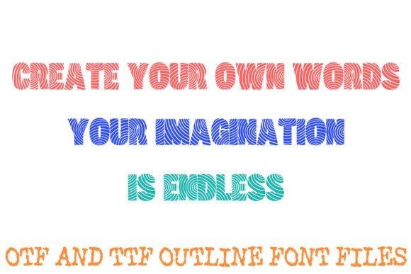 Fingerprint Swirl Font - Preview 2