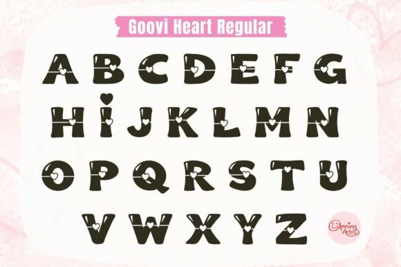 Groovi Heart Font font preview - 5