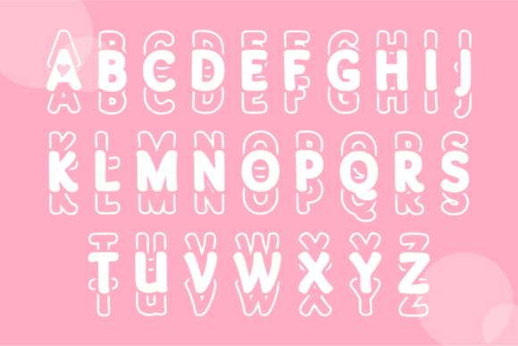 Hearts Font - Preview 3