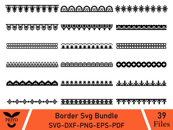 Lace Border Svg Bundle
