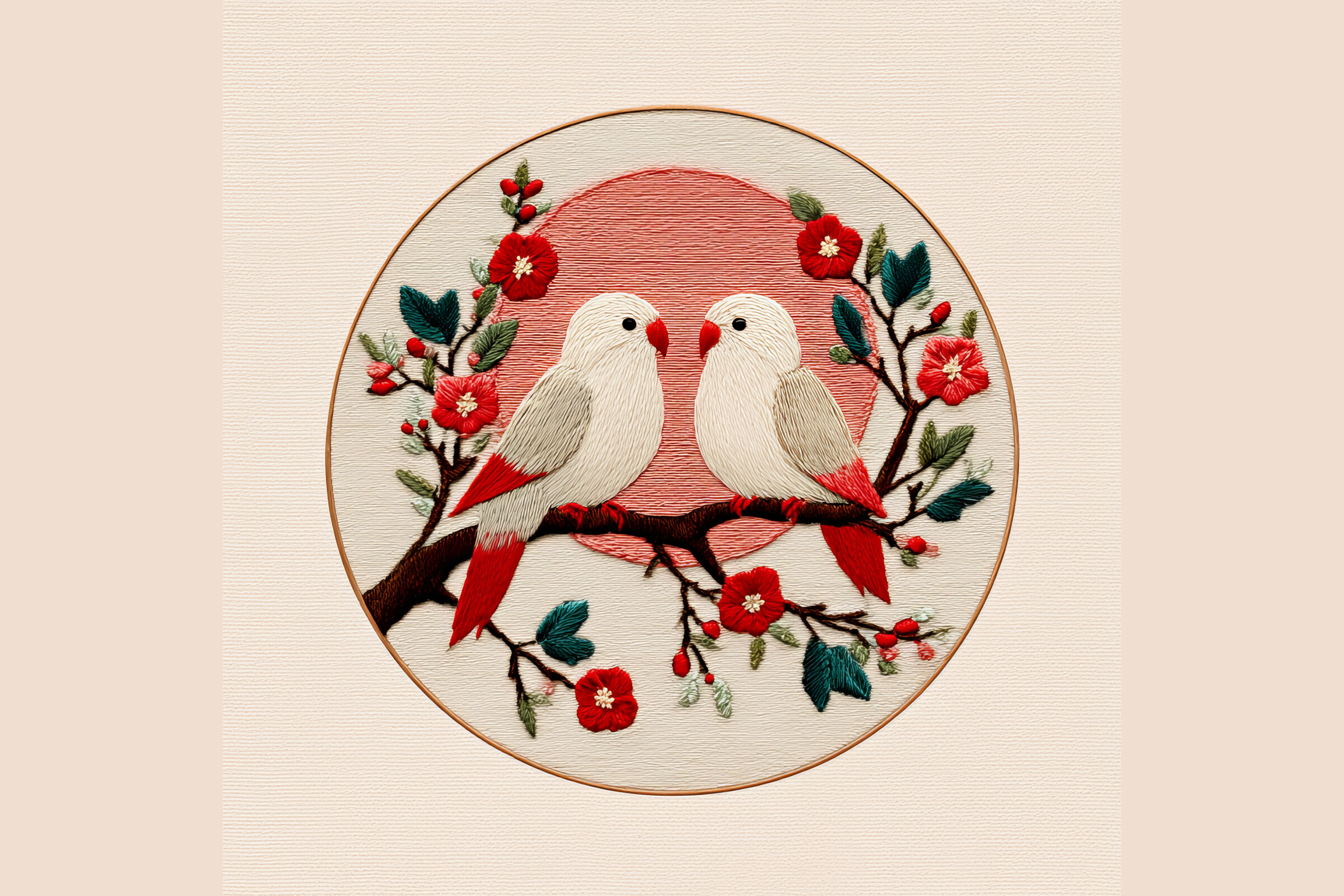 Love Birds Hand Embroidery 21