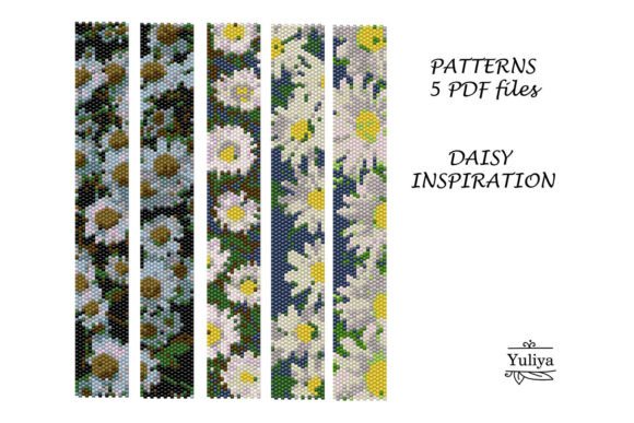 Pattern Peyote Bracelet Daisy PDF