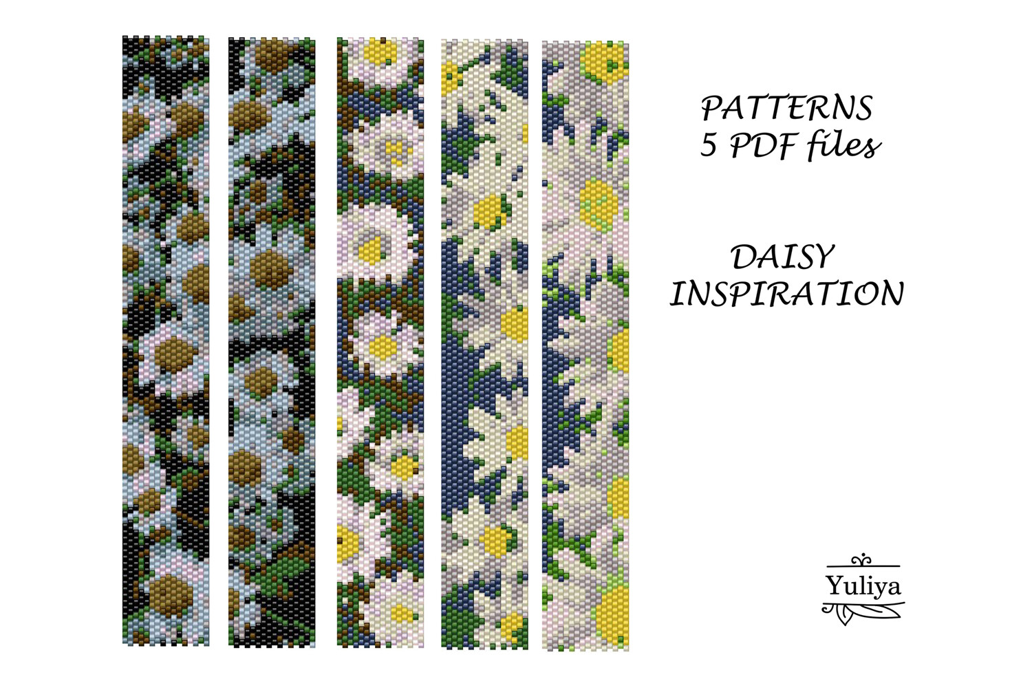 Pattern Peyote Bracelet Daisy PDF