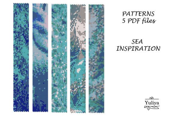 Pattern Peyote Stitch Braclet Sea PDF