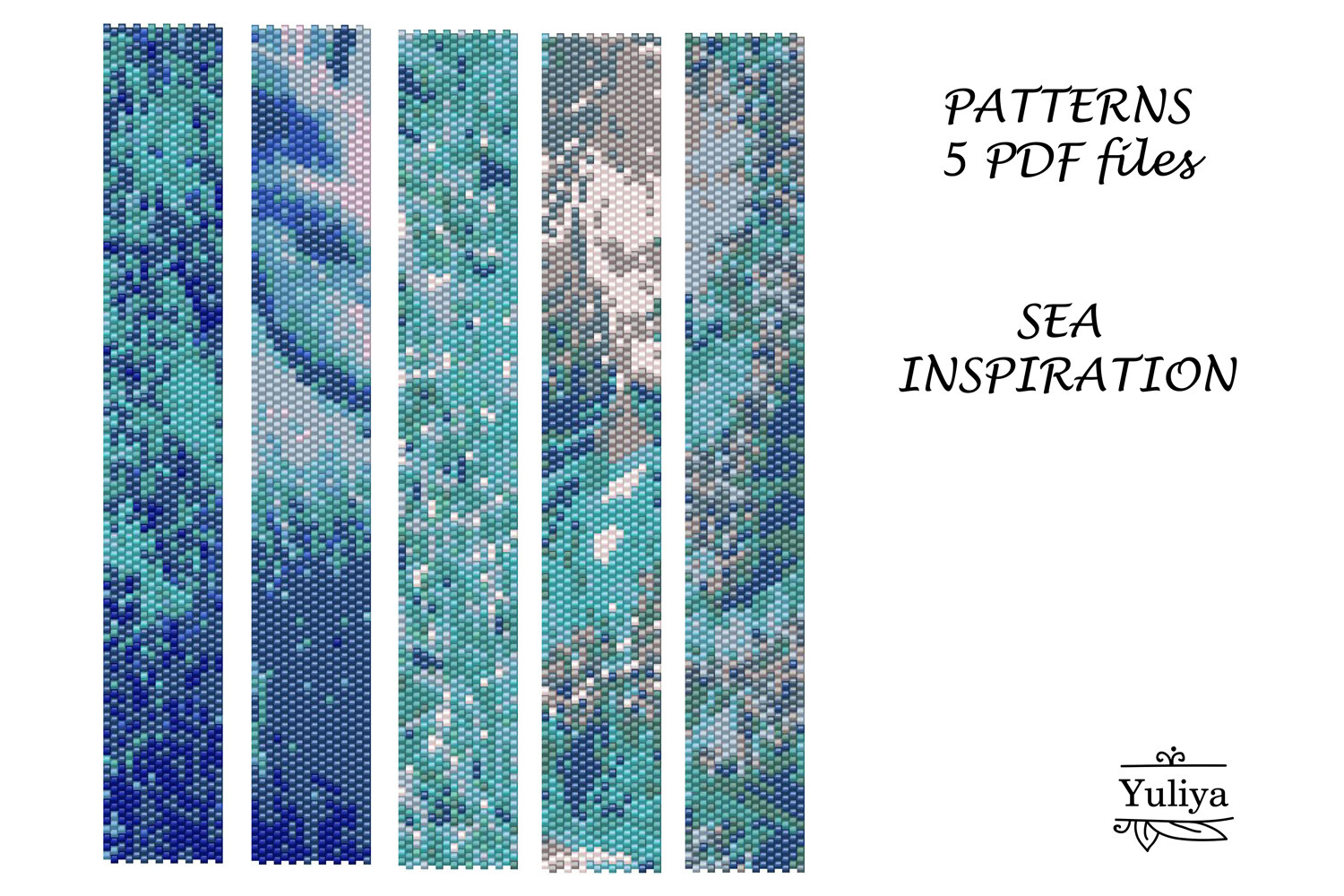 Pattern Peyote Stitch Braclet Sea PDF