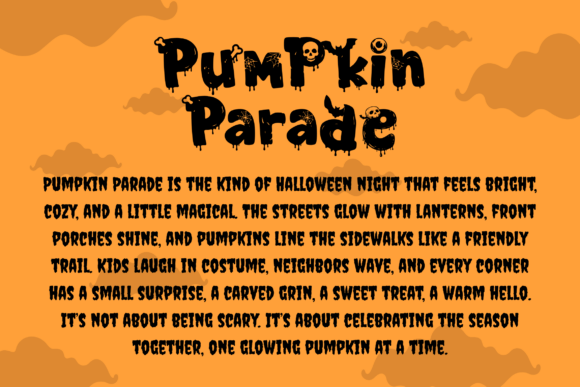 Playdough Halloween Font font preview - 1