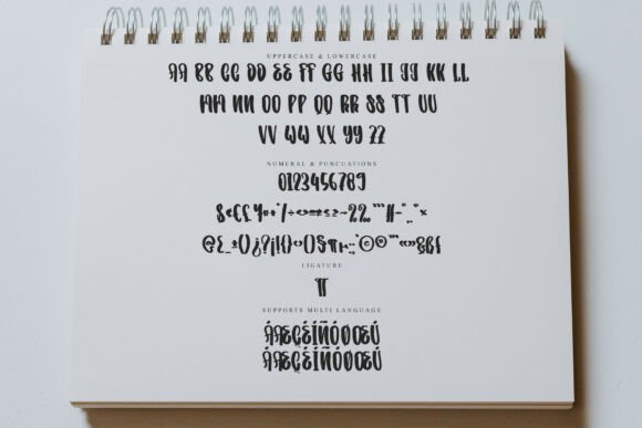 Quarter Stacked Font PNG with transparent background - Preview 5