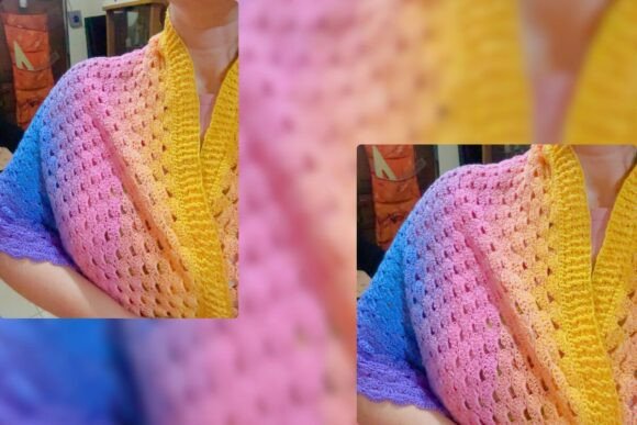 Rainbow Shawl Crochet Pattern