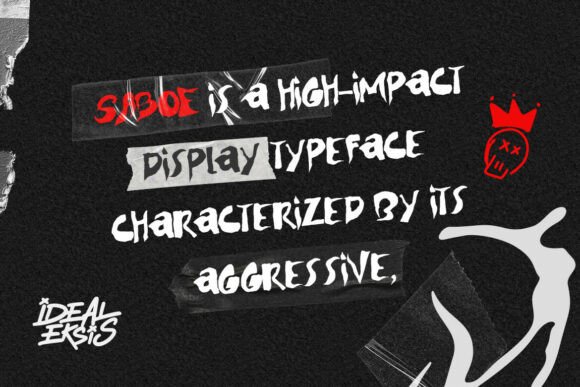 Saboe Font font preview - 2