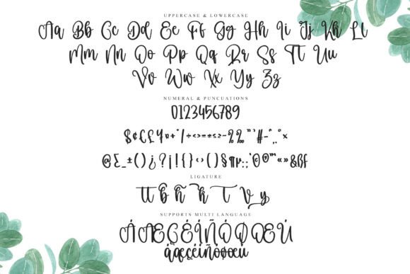 Savory Font PNG with transparent background - Preview 5