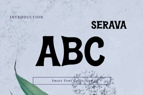Serava Font PNG with transparent background - Preview 1