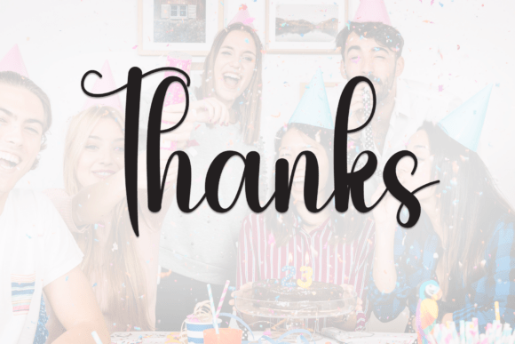 Birthday Font - Preview 6
