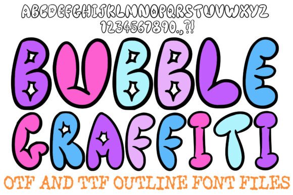 Bubble Graffiti Font - Bubble Lettering Fonts