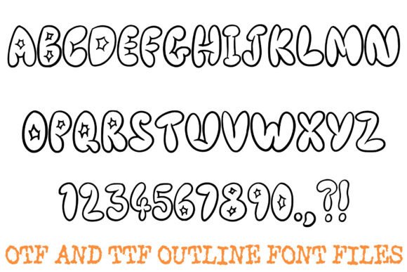 Bubble Graffiti Font - Preview 1