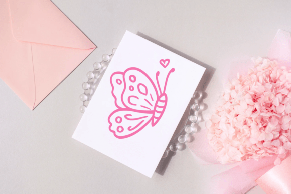 Butterfly Love Doodle Font - Preview 4