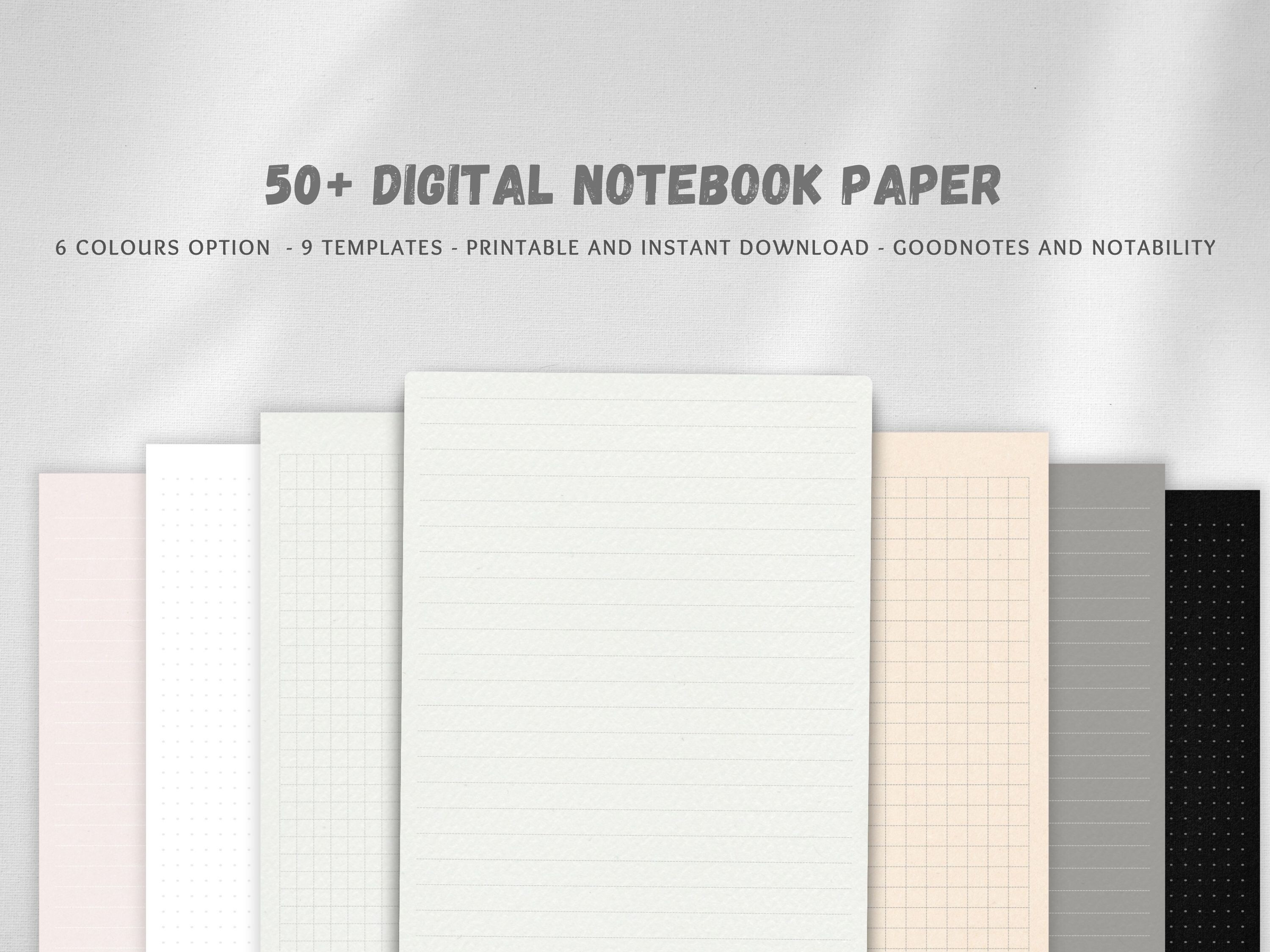 Digital Notebook Paper Template