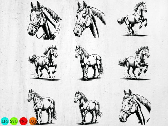 Horse Svg Bundle, Running Horse Svg,Wild