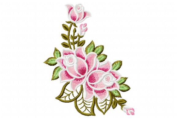 Perfect Flower Embroidery Design