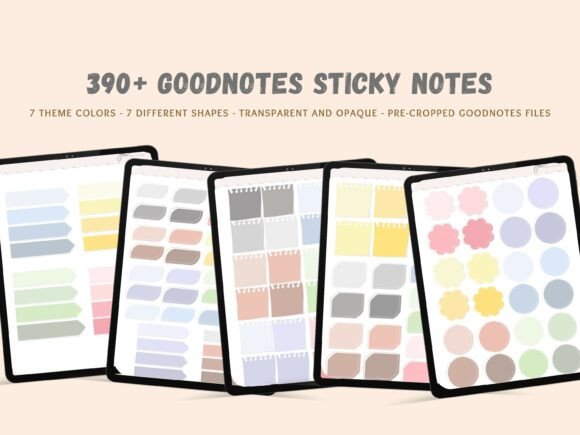 Pre-cropped PNG Goodnotes Stickers