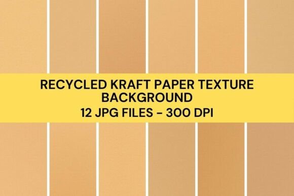 Recycled Kraft Paper Texture Background