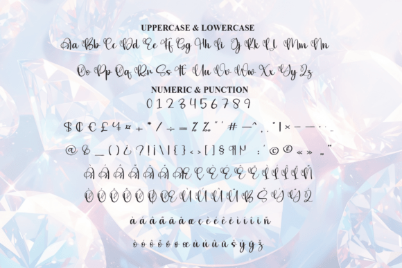 Rhineston Font PNG with transparent background - Preview 6