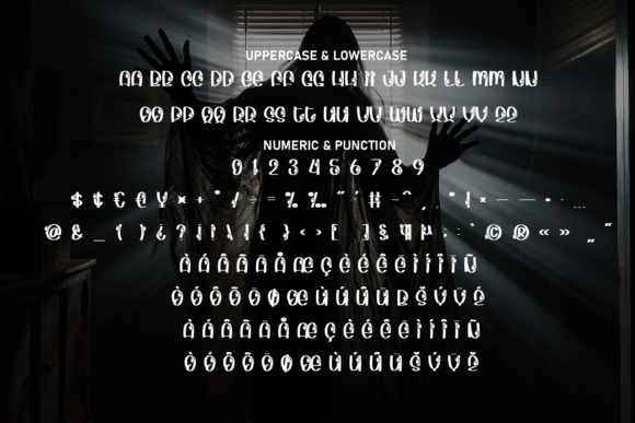 Scary Ghosting Font PNG with transparent background - Preview 6