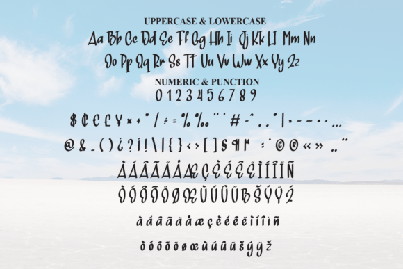 Skyland Font PNG with transparent background - Preview 6