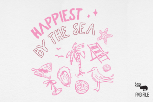 Summer Beach Doodle PNG Bundle Graphic by Lazy Cat · Creative Fabrica