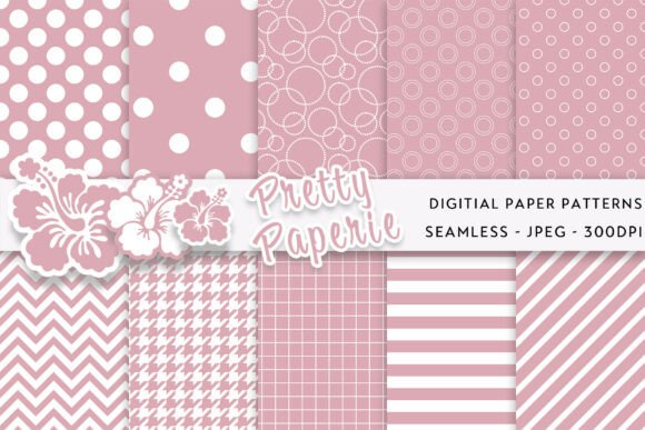 10 Digital Paper Backgrounds Graphic Backgrounds By Pretty Paperie