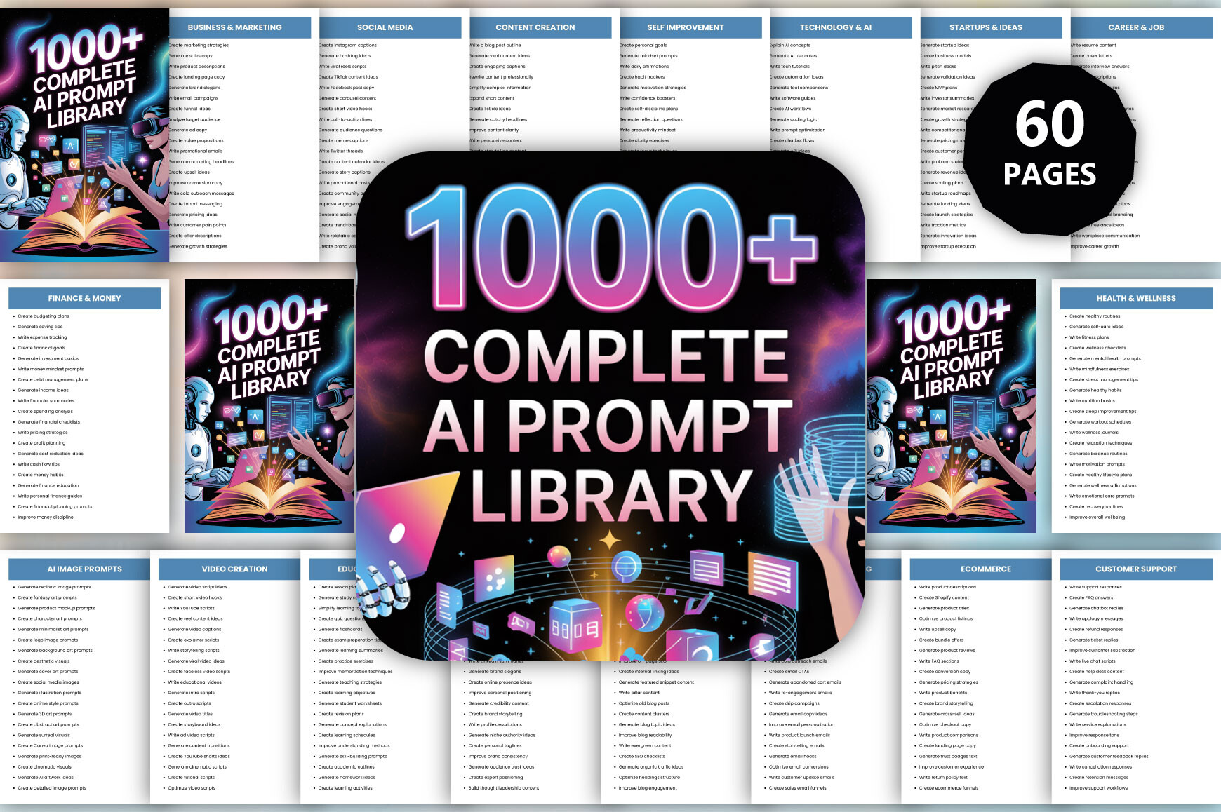 1000+ Complete AI Prompt Library