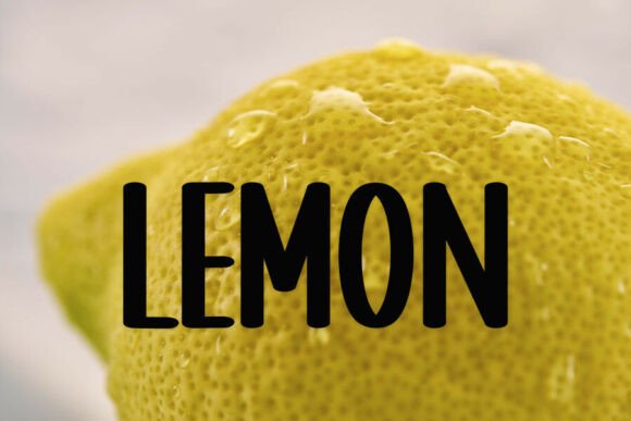 Banana Cupcake Font PNG with transparent background - Preview 1