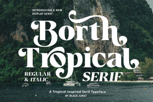 Borth Tropical Font - Preview 1