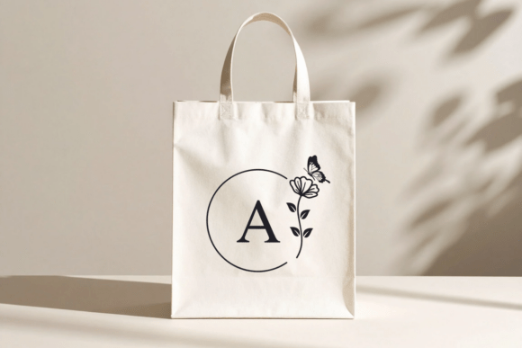 Butterfly Bloom Monogram Font - Preview 2