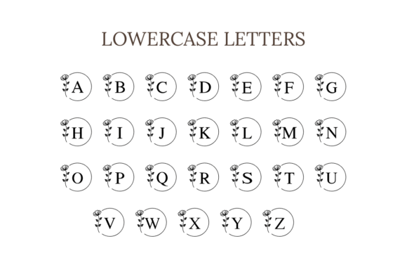 Butterfly Bloom Monogram Font - Preview 6