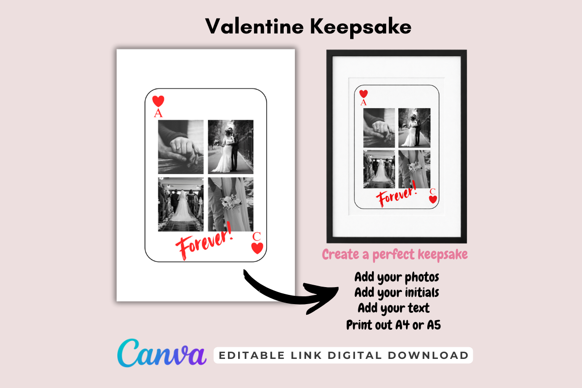 Custom Playing Card Valentine Gift Idea