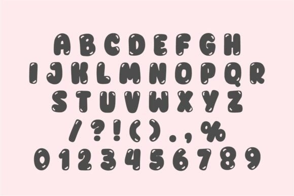 Cute Bubbly Font - Preview 3