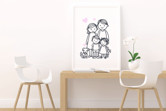 Cute Family Doodles Font - Preview 1