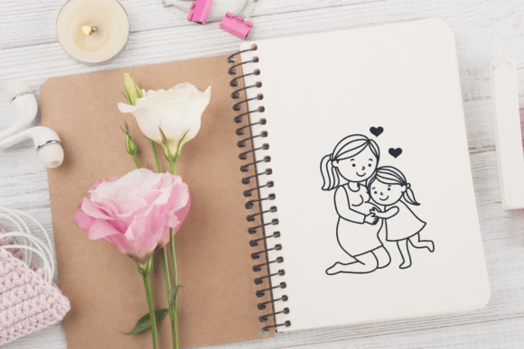 Cute Family Doodles Font - Preview 4