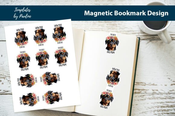 Dog Magnetic Bookmark, Rottweiler