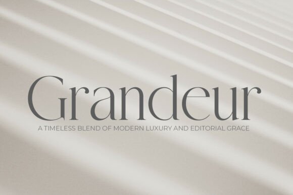Grandeur – Elegant Classic Serif Serif Font By OWPictures