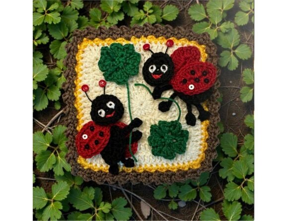 Granny Square Ladybug Crochet