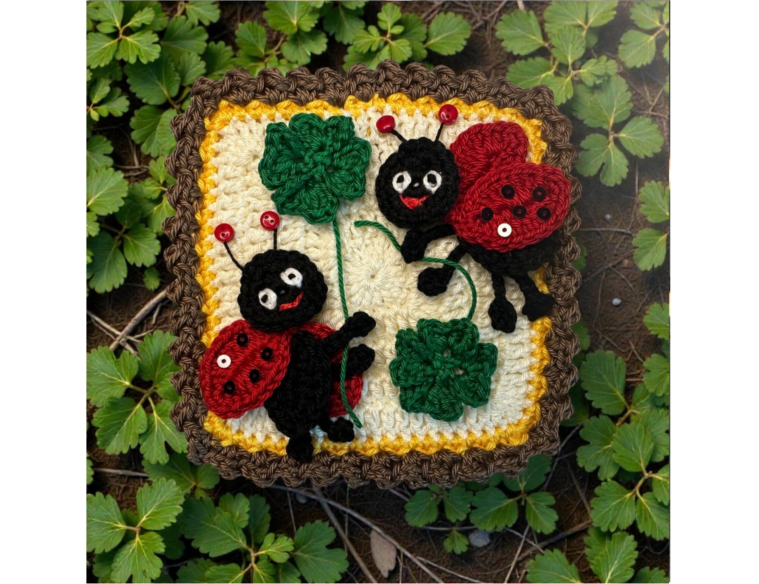 Granny Square Ladybug Crochet