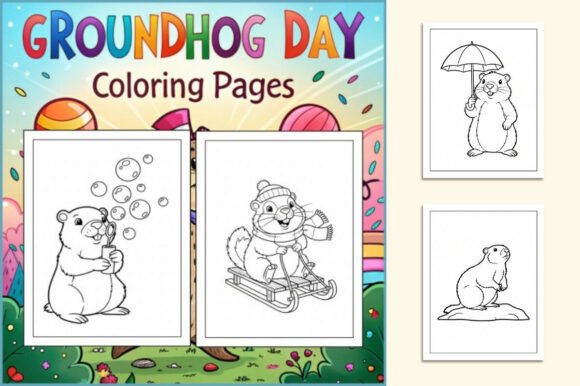 Groundhog Day Coloring Pages